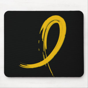 Childhood Cancer's Gold Ribbon A4 Mouse Pad