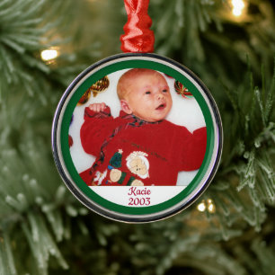 Childhood Christmas Memories Through the Years Metal Ornament