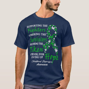 Childhood Depression Awareness Supporting The Figh T-Shirt