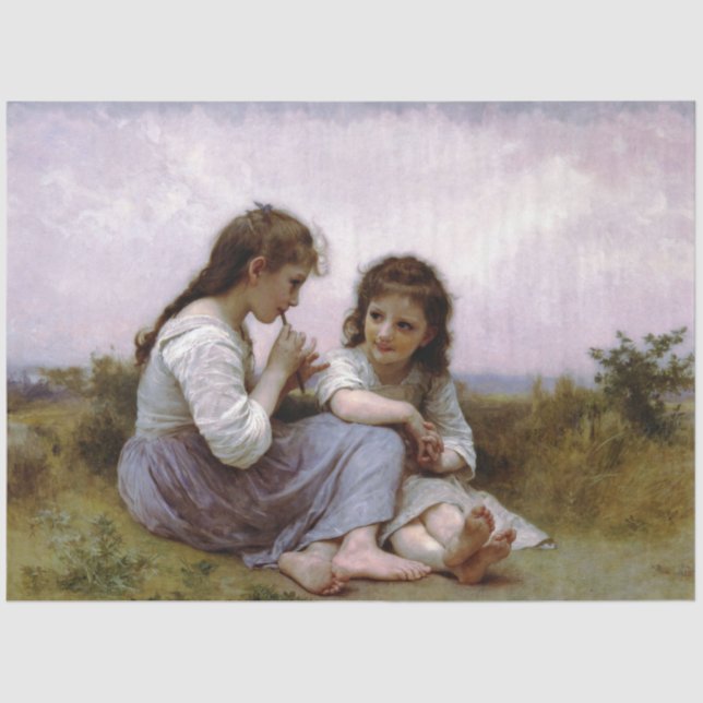 Childhood Friends Decoupage Paper (Front)