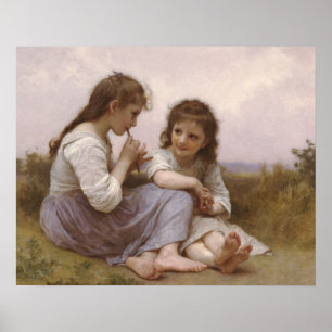 Childhood Idyll by Bouguereau Poster