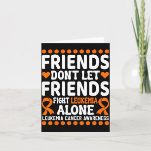 Childhood leukaemia mum fighters orange ribbon card