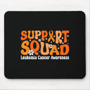 Childhood leukaemia mum fighters orange ribbon mouse pad