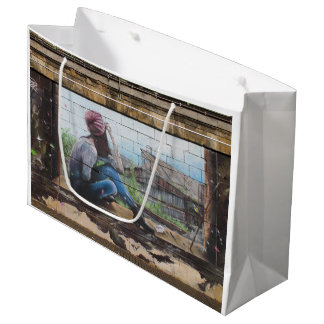 Childhood Memories Graffiti Large Gift Bag