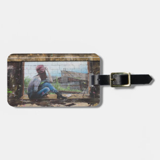 Childhood Memories Graffiti Luggage Tag