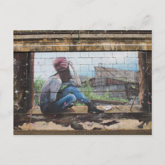 Childhood Memories Graffiti Postcard