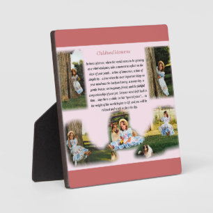 Childhood Memories Inspirational Plaque
