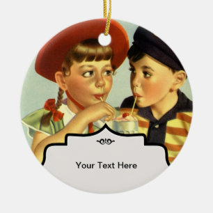 Childhood Sweethearts Ceramic Tree Decoration