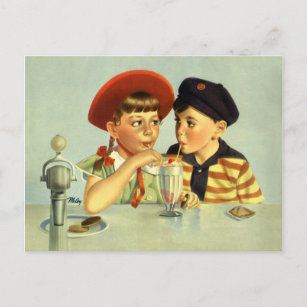 Childhood Sweethearts Postcard