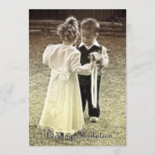 Childhood sweethearts Wedding Invitation