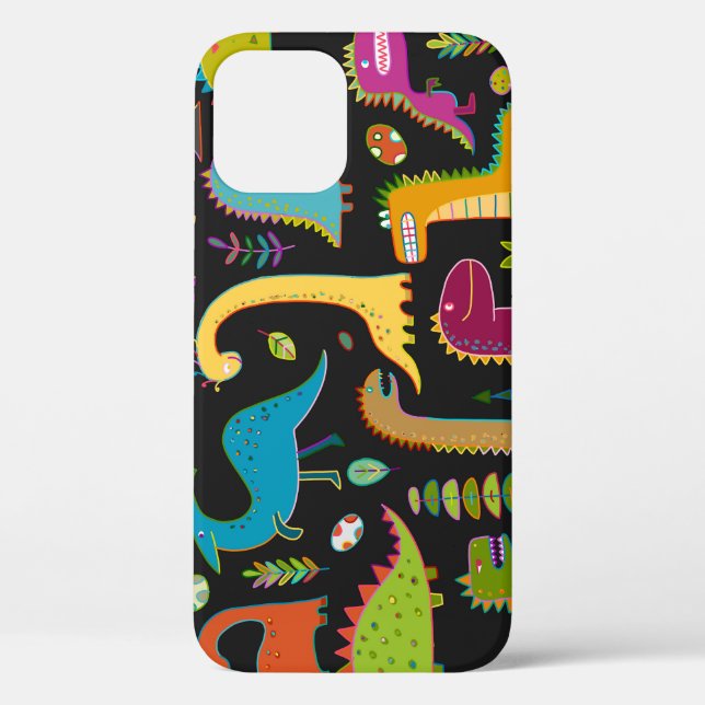 Childish Dinosaurs: Fun Seamless Pattern Case-Mate iPhone Case (Back)