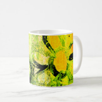 Childish Flowers by Duvall (in green) coffee mug