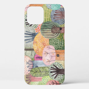Childish Forest: Cute Watercolor Background. iPhone 12 Case