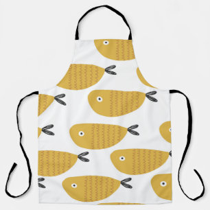 Childish Pattern, Funny Fishes. Apron