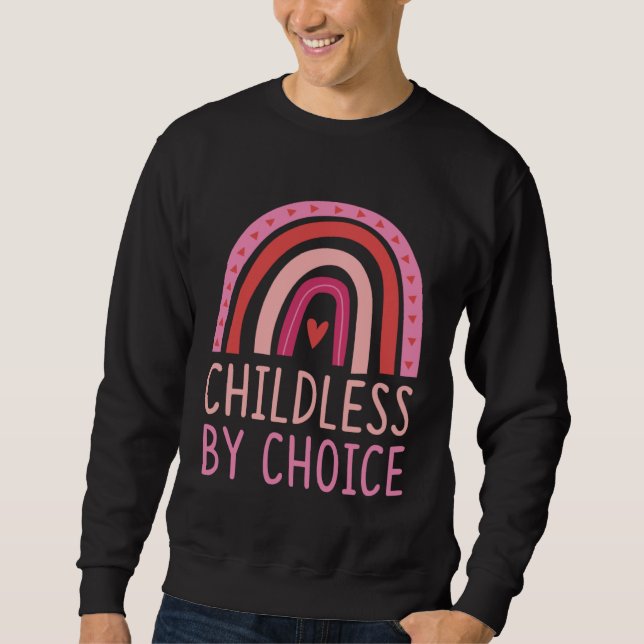 Childless By Choice Trendy Bohemian Rainbow Boho S Sweatshirt (Front)