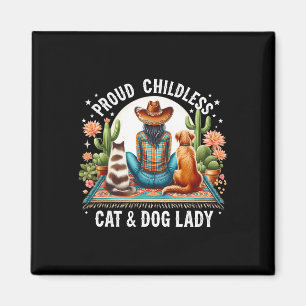 Childless Cat & Dog Lady Kamala Harris Animal Magnet