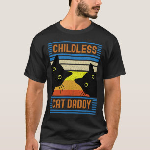 Childless Cat Daddy 2024 For President Cat Dad T-Shirt
