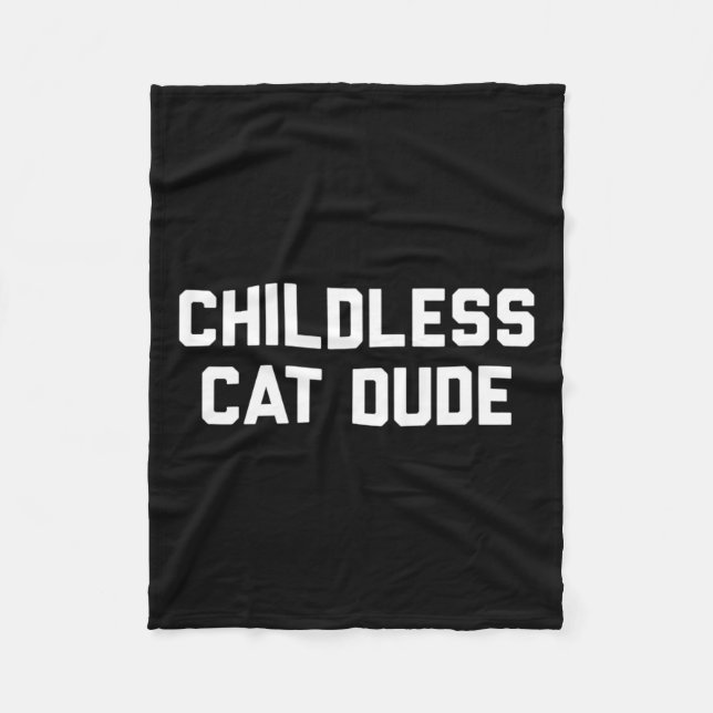 Childless Cat Dudes  Fleece Blanket (Front)