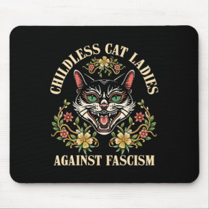 Childless Cat Ladies Against Fascism 2 Mouse Pad