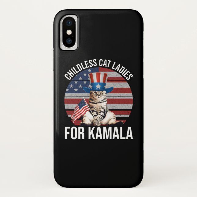 Childless Cat Ladies For Kamala Case-Mate iPhone Case (Back)