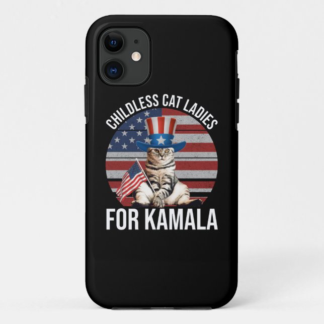 Childless Cat Ladies For Kamala Case-Mate iPhone Case (Back)