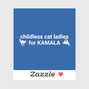 Childless cat ladies for Kamala funny cats blue