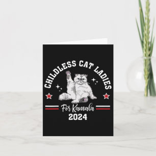 Childless Cat Ladies For Kamala Harris 2024 Electi Card