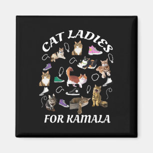Childless Cat Ladies For Kamala Harris 2024 Electi Magnet