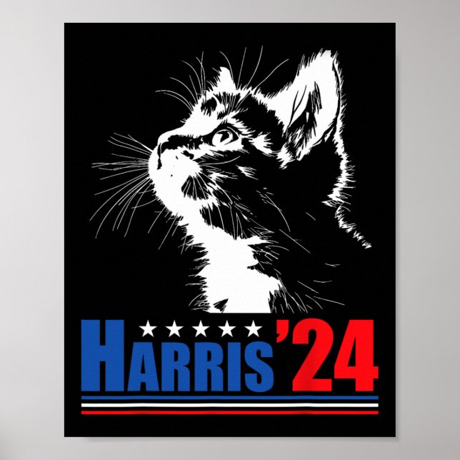 Childless Cat Ladies For Kamala Harris 24 Usa Elec Poster (Front)