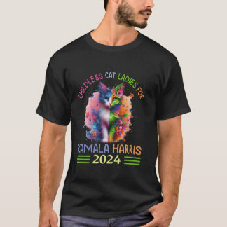 Childless Cat Ladies For Kamala Harris Childless C T-Shirt
