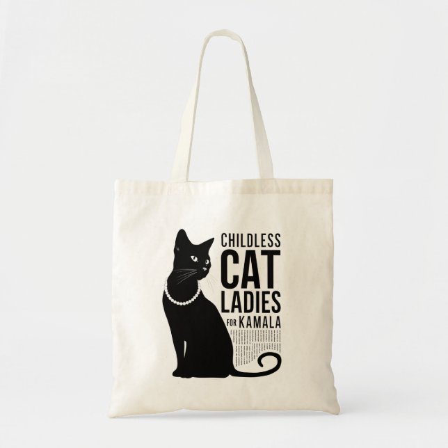 Childless Cat Ladies for Kamala harris T-Shirt Tote Bag (Front)