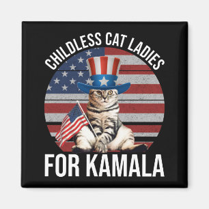 Childless Cat Ladies For Kamala Magnet