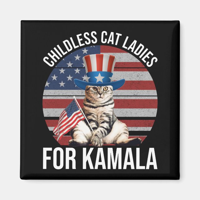 Childless Cat Ladies For Kamala Magnet (Front)