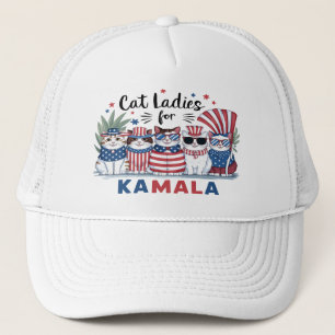 Childless Cat Ladies for Kamala T-Shirt Trucker Hat