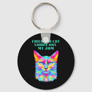 Childless Cat Ladies Funny Democratic Key Ring