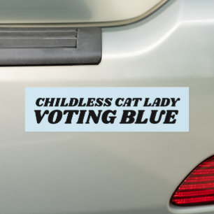 CHILDLESS CAT LADIES KAMALA BUMPER STICKER