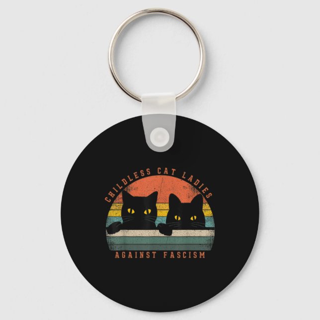 Childless Cat Ladies  Key Ring (Front)