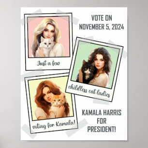 CHILDLESS CAT LADIES POSTER