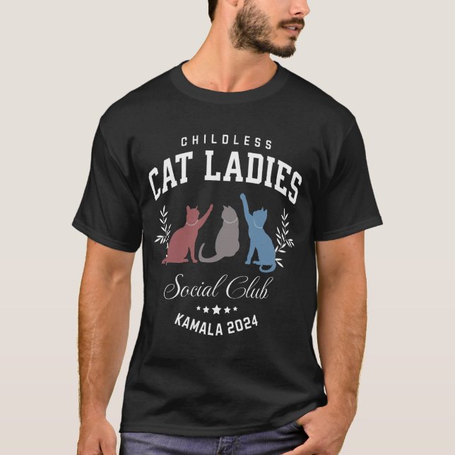 Childless Cat Ladies Social Club Kamala 2024 T-Shirt (Front)