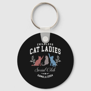 Childless Cat Ladies Social Club Kamala Harris 202 Key Ring