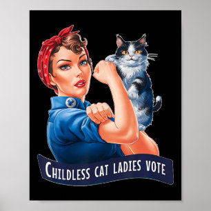 Childless Cat Ladies Vote Rosie  Poster