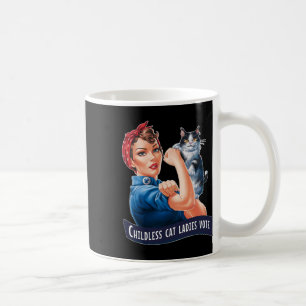 Childless Cat Ladies Vote Rosie The Riveter Coffee Mug