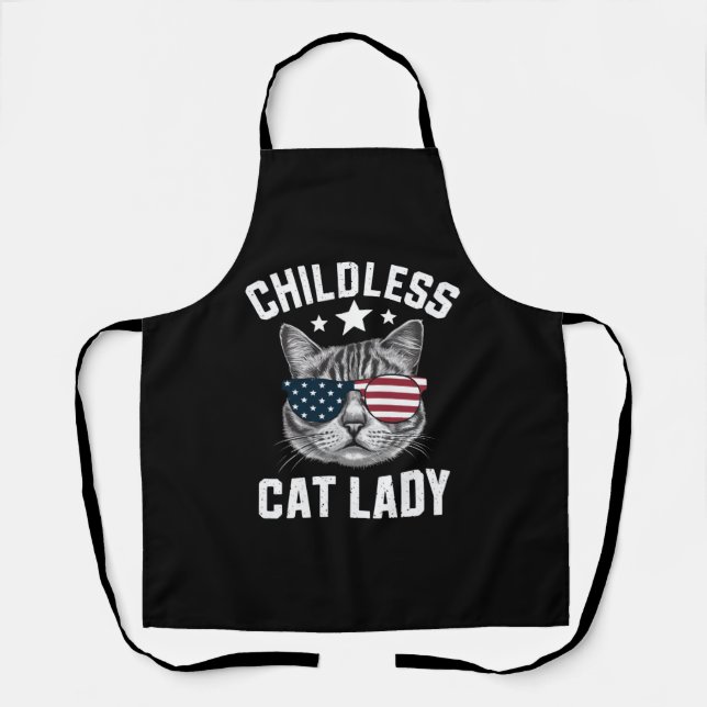Childless Cat Lady 2024  Apron (Front)