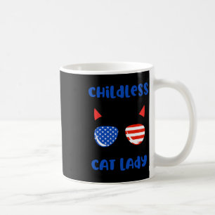 Childless Cat Lady 2024 Funny Cat Lover Mum Woman Coffee Mug
