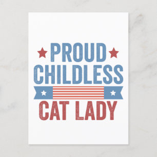 Childless Cat Lady 2024 Invitation Postcard