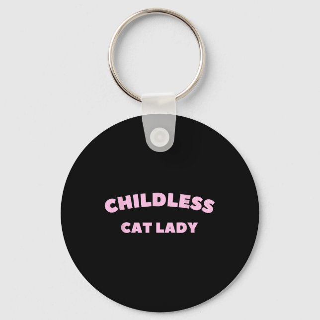 Childless Cat Lady 2024 Millennial 1  Key Ring (Front)