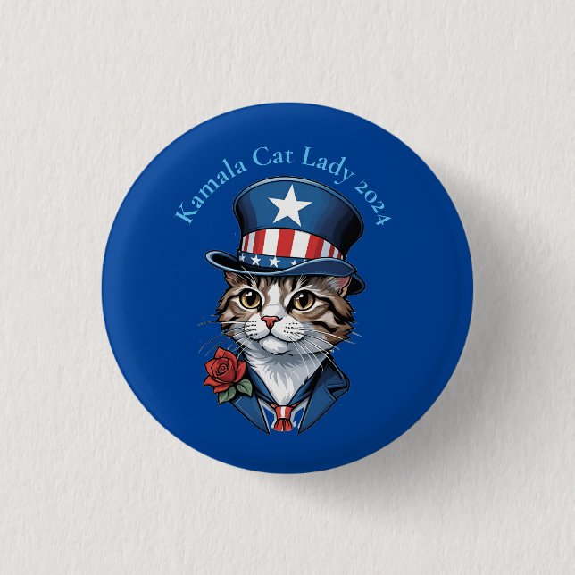 Childless Cat Lady 2024 Thunder_Cove 3 Cm Round Badge (Front)