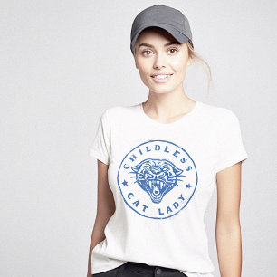 Childless Cat Lady Brave Proud Independent T-Shirt