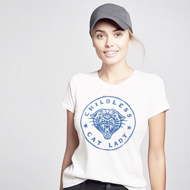 Childless Cat Lady Brave Proud Independent T-Shirt (Childless Cat Lady Brave Proud Independent T-Shirt)