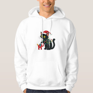 Childless Cat Lady Christmas Kamala Trump  Hoodie